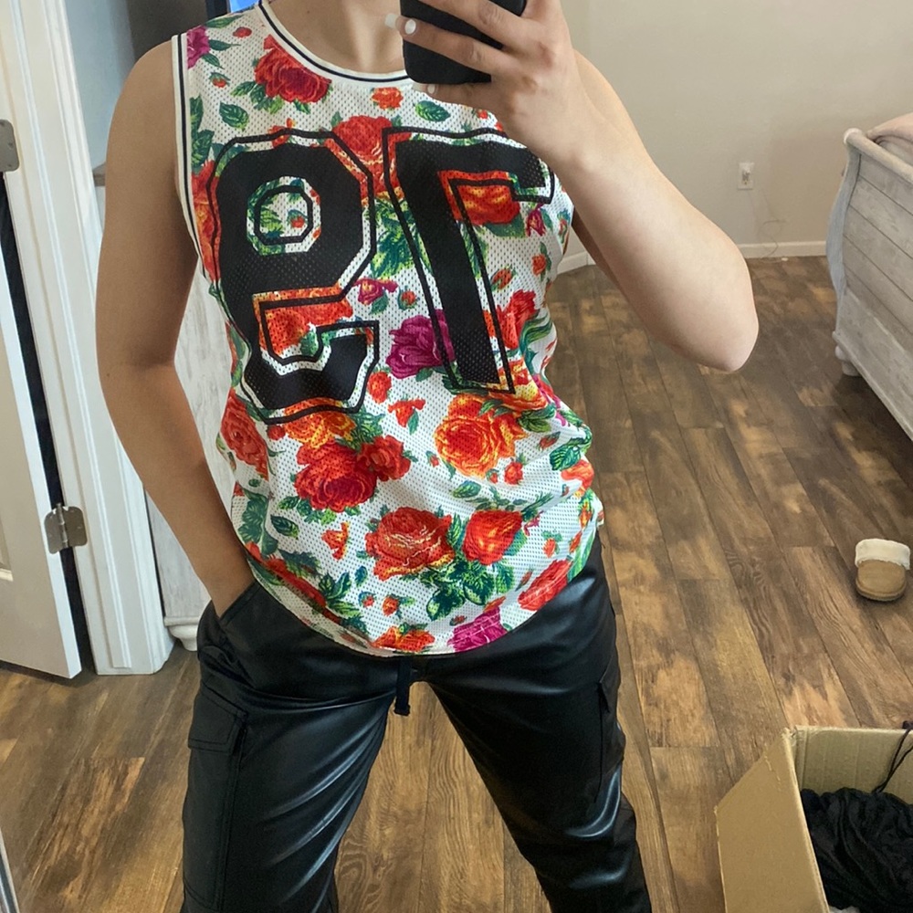 Floral jersey